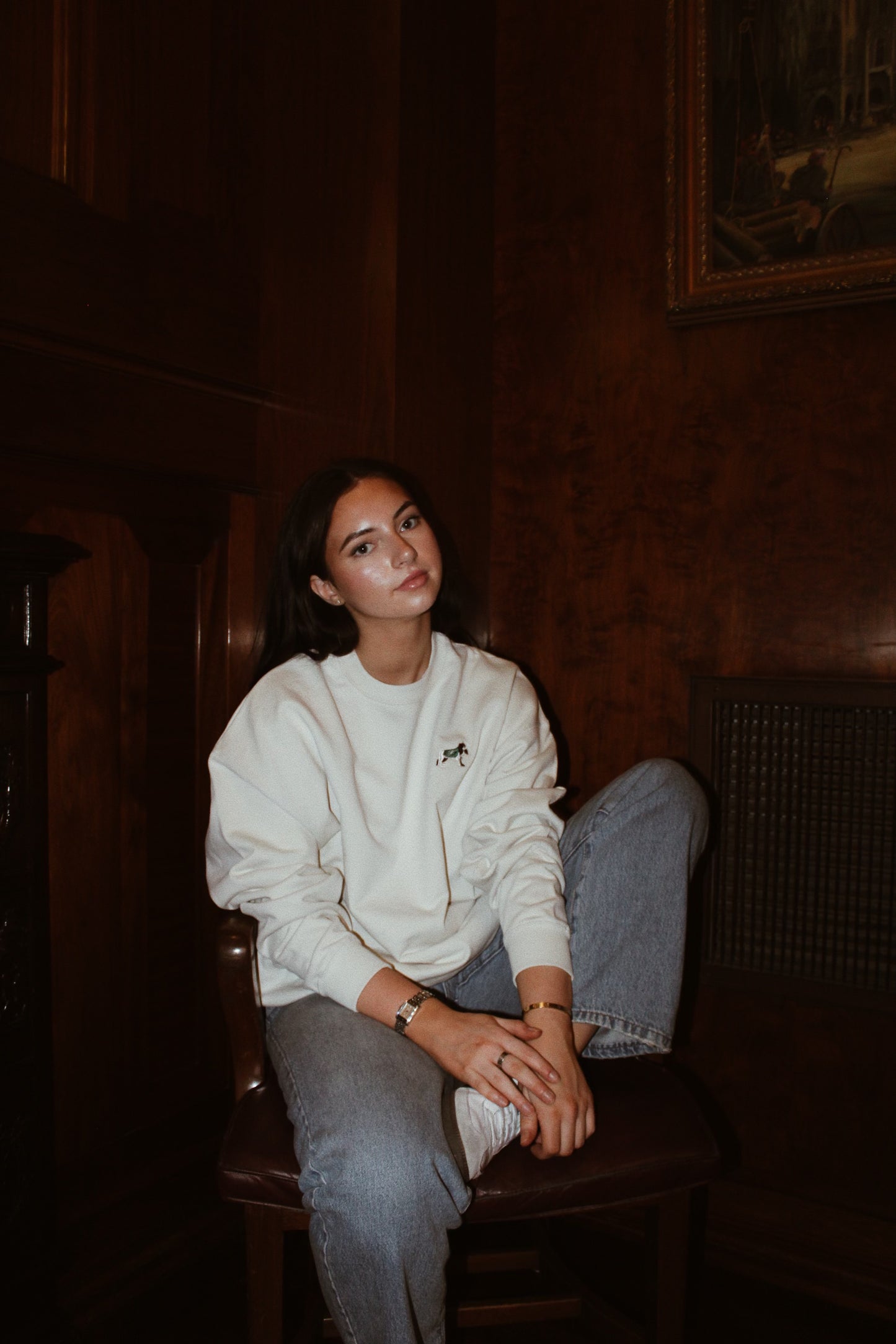 CAVALIER BADGE CREWNECK