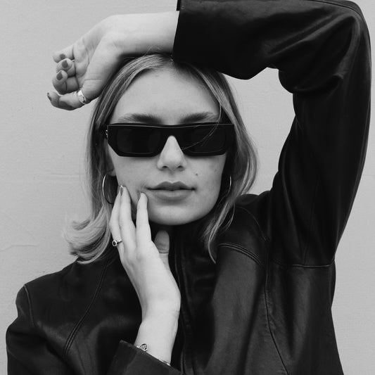 Black on Black Acetate Sunglasses